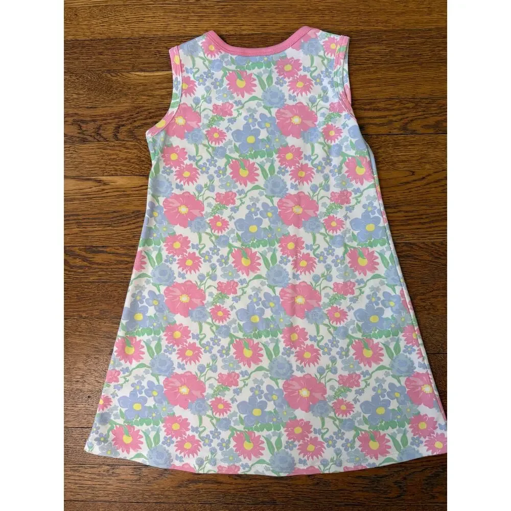 Beaufort Bonnet Company Girls' Pink Blue Floral Dress Size 6